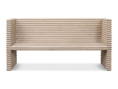 Stacked Grey Bench - Ornate Home