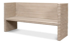 Stacked Grey Bench - Ornate Home