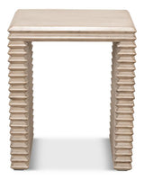 Stacked Grey Side Table - Ornate Home