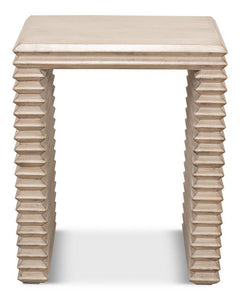Stacked Grey Side Table - Ornate Home