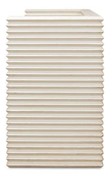 Stacked White Bench - Ornate Home