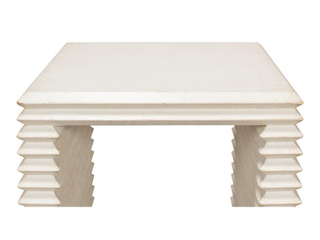 Stacked White Side Table - Ornate Home