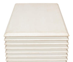 Stacked White Side Table - Ornate Home