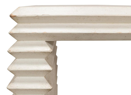 Stacked White Side Table - Ornate Home