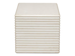 Stacked White Stool - Ornate Home