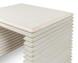 Stacked White Stool - Ornate Home