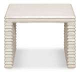 Stacked White Stool - Ornate Home