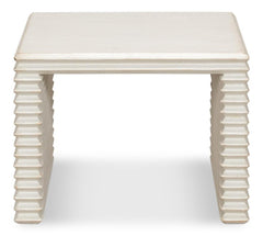 Stacked White Stool - Ornate Home