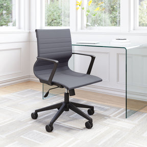 Stacy Dark Gray Office Chair - Ornate Home