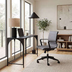 Stacy Dark Gray Office Chair - Ornate Home