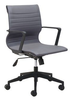 Stacy Dark Gray Office Chair - Ornate Home