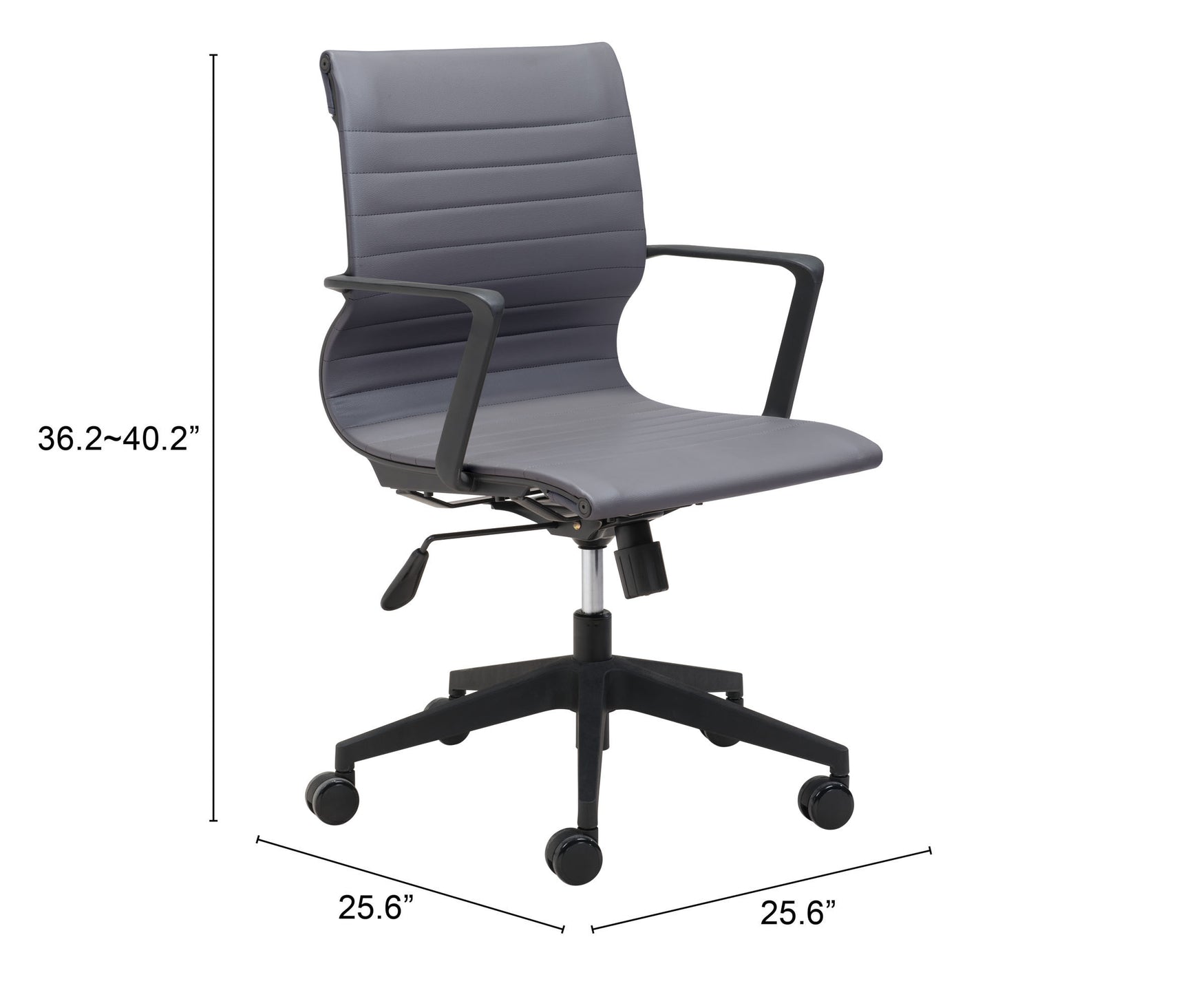 Stacy Dark Gray Office Chair - Ornate Home