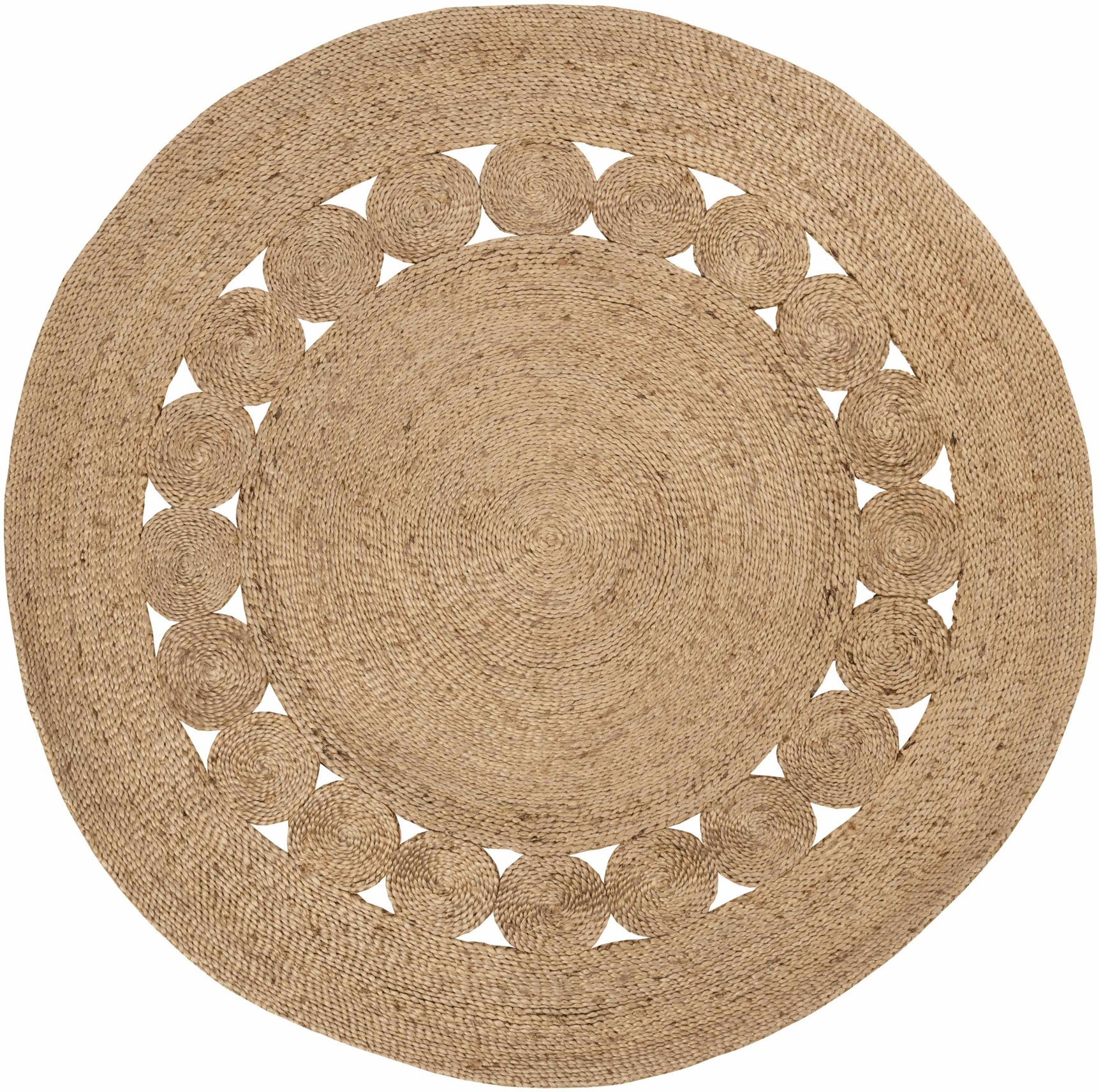 Stafford Round Jute Rug - Clearance - Ornate Home
