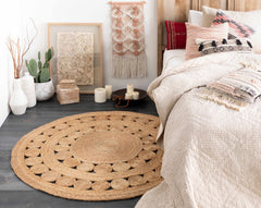 Stafford Round Jute Rug - Clearance - Ornate Home