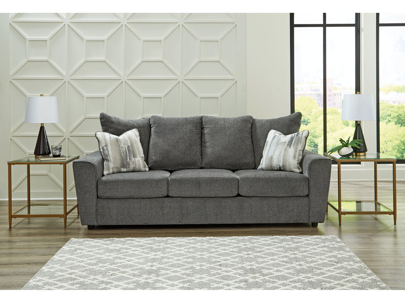 Stairatt Gravel Sofa - Ornate Home