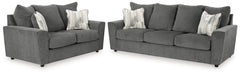Stairatt Gravel Sofa and Loveseat - Ornate Home