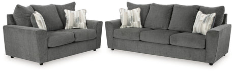 Stairatt Gravel Sofa and Loveseat - Ornate Home