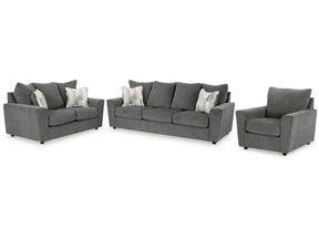 Stairatt Sofa, Loveseat and Chair - Ornate Home