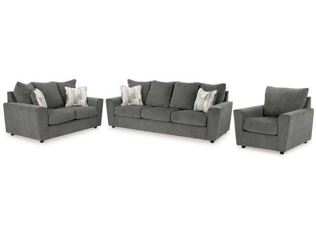Stairatt Sofa, Loveseat and Chair - Ornate Home