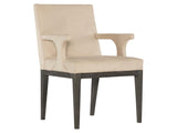 Staley Midnight Black/Light Beige Fabric Arm Chair - Ornate Home
