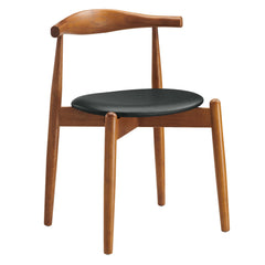 Stalwart Dark Walnut Black Dining Side Chairs (Set of 2) - Ornate Home