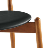 Stalwart Dark Walnut Black Dining Side Chairs (Set of 2) - Ornate Home
