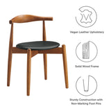 Stalwart Dark Walnut Black Dining Side Chairs (Set of 2) - Ornate Home