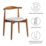 Stalwart Dark Walnut White Dining Side Chairs (Set of 2) - Ornate Home
