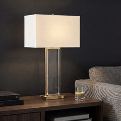 Stambaugh Brass Crystal Table Lamp - Ornate Home
