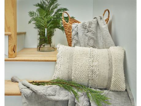 Standon Gray/White Pillow - Ornate Home