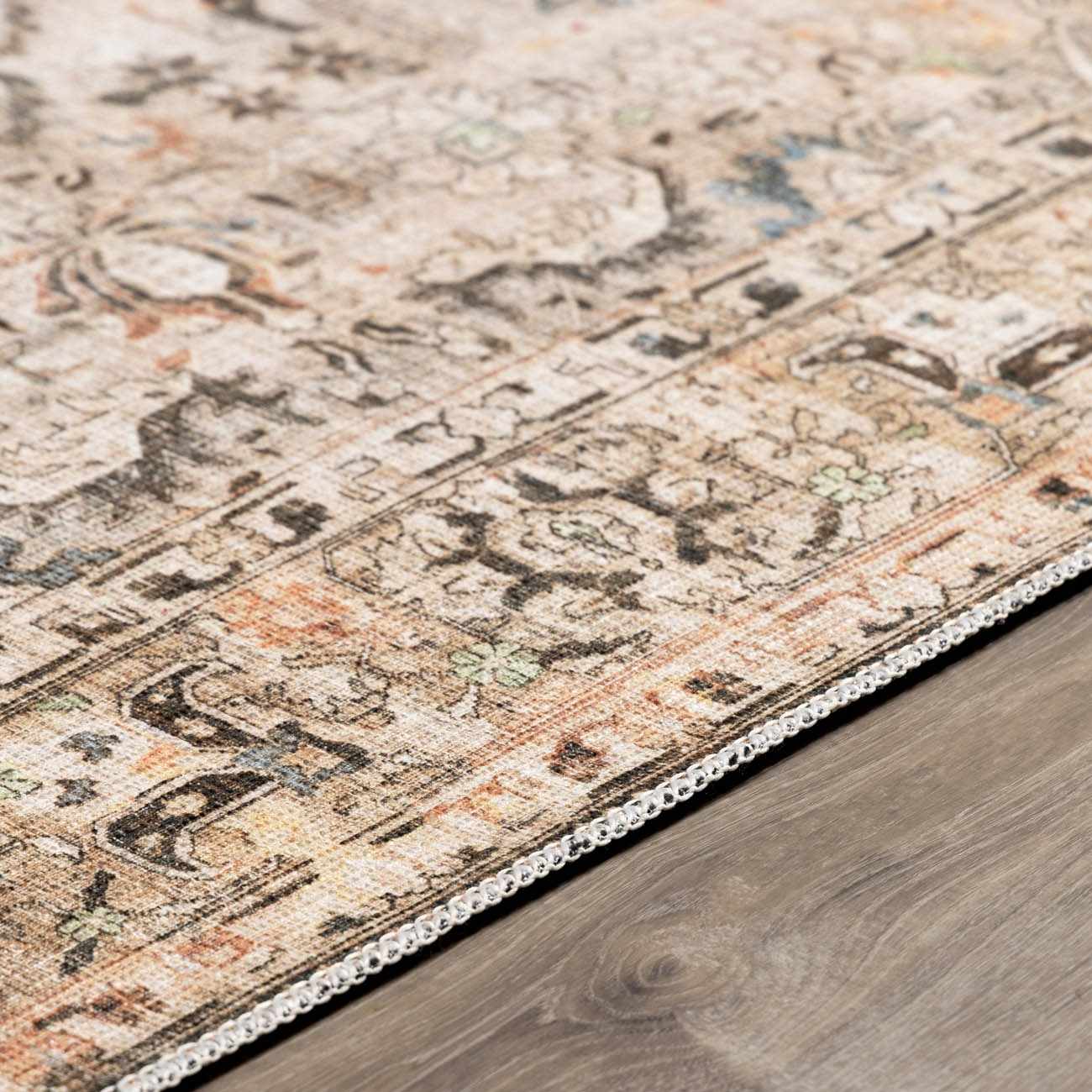 Standon Vintage Flat Pile Washable Rug - Ornate Home