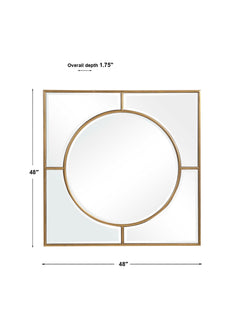 Stanford Gold Square Mirror - Ornate Home