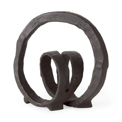 Stanislaw Black Metal Infinite Ribbon Sculpture - Ornate Home