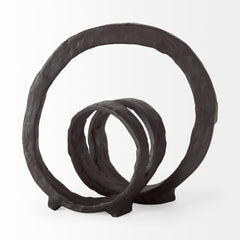 Stanislaw Black Metal Infinite Ribbon Sculpture - Ornate Home