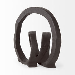 Stanislaw Black Metal Infinite Ribbon Sculpture - Ornate Home