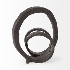 Stanislaw Black Metal Infinite Ribbon Sculpture - Ornate Home