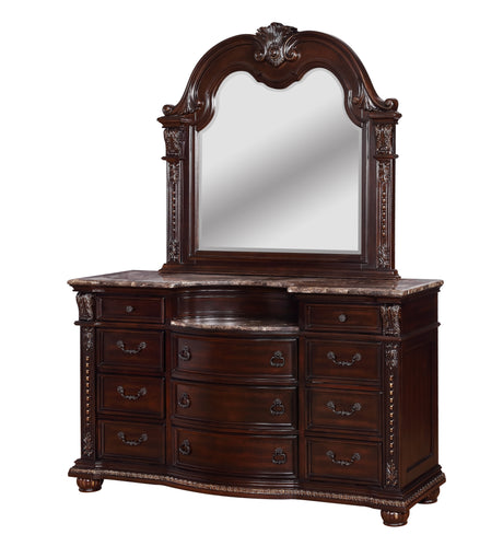 Stanley Cherry Brown Sleigh Bedroom Set - Ornate Home
