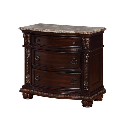 Stanley Cherry Brown Sleigh Bedroom Set - Ornate Home