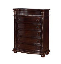 Stanley Cherry Brown Sleigh Bedroom Set - Ornate Home