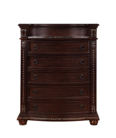 Stanley Cherry Brown Sleigh Bedroom Set - Ornate Home