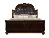 Stanley Cherry Brown Sleigh Bedroom Set - Ornate Home