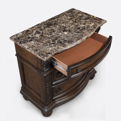 Stanley Coffee Brown Upholstered Sleigh Bedroom Set - Ornate Home