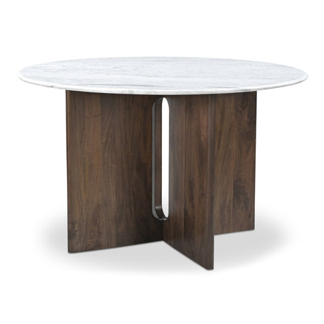 Stanley White Marble Dining Table - Ornate Home