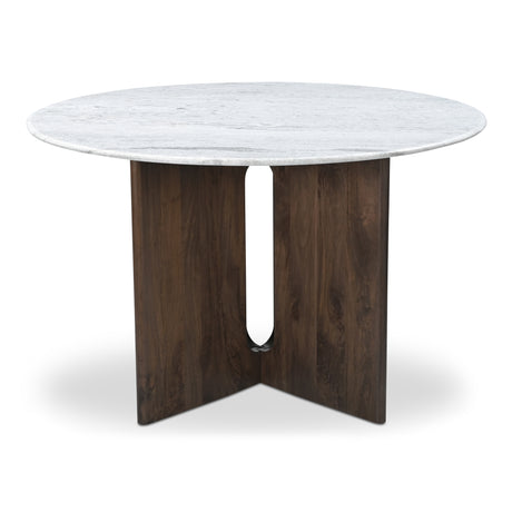 Stanley White Marble Dining Table - Ornate Home