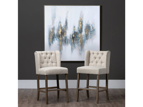 Stanton Beige/Brown Counter Stool (Set of 2) - Ornate Home