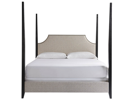 Stanton Beige/Matte Black King Bed - Ornate Home