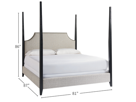 Stanton Beige/Matte Black King Bed - Ornate Home