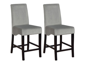 Stanton Grey & Black Counter Height Chairs (Set of 2) - Ornate Home