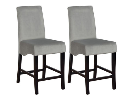 Stanton Grey & Black Counter Height Chairs (Set of 2) - Ornate Home