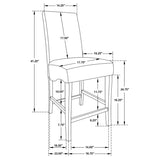 Stanton Grey & Black Counter Height Chairs (Set of 2) - Ornate Home